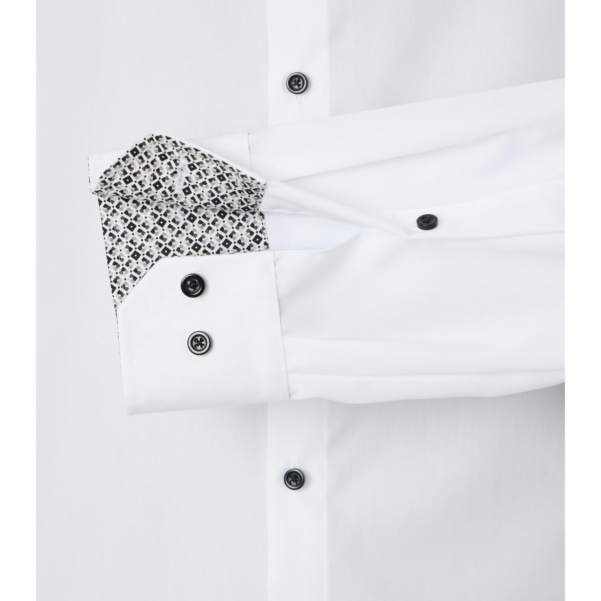 MODERN FIT "TALL" BLACK BUTTON-MENS DRESS SHIRTS-VENTI-JB Evans Fashions & Footwear