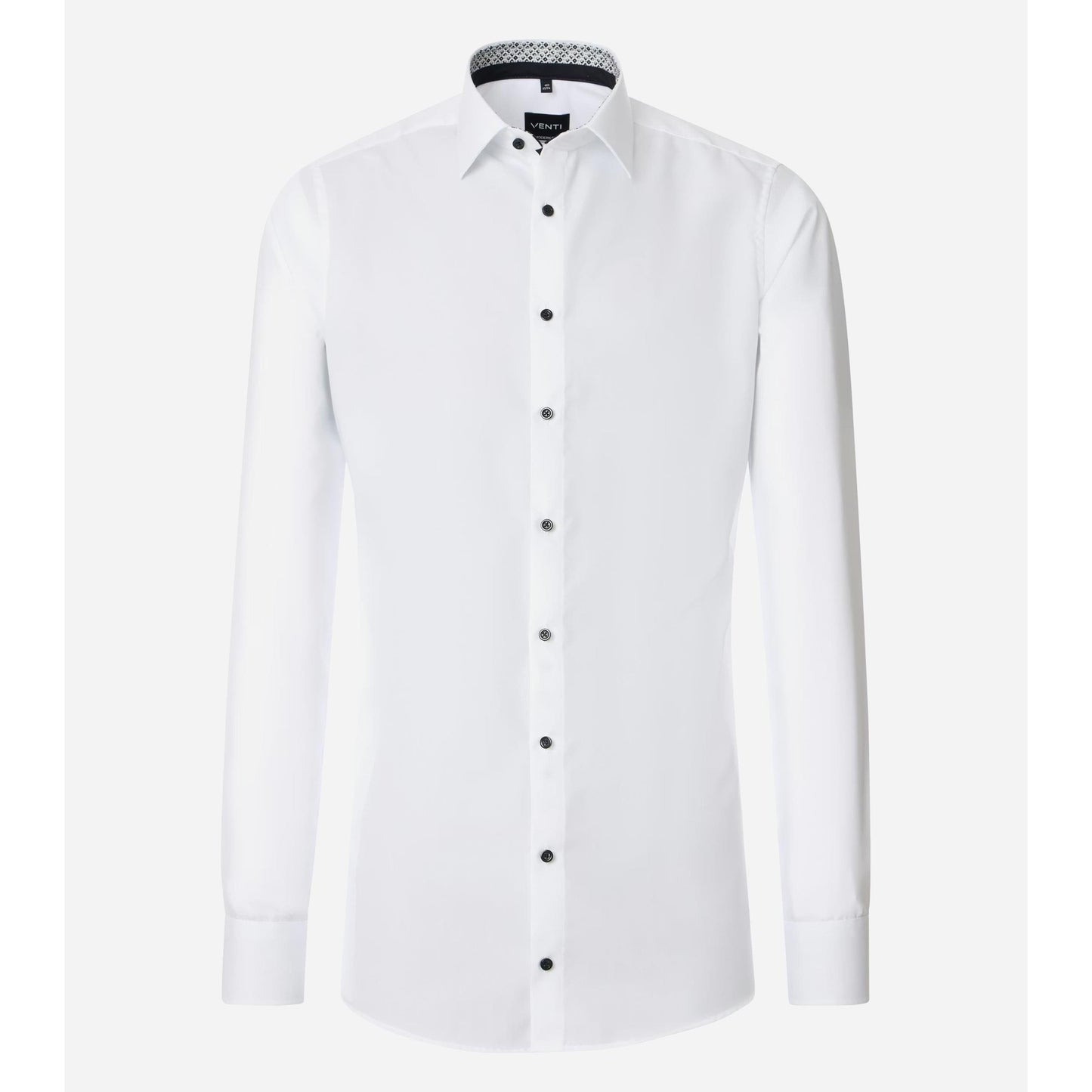 MODERN FIT "TALL" BLACK BUTTON-MENS DRESS SHIRTS-VENTI-JB Evans Fashions & Footwear