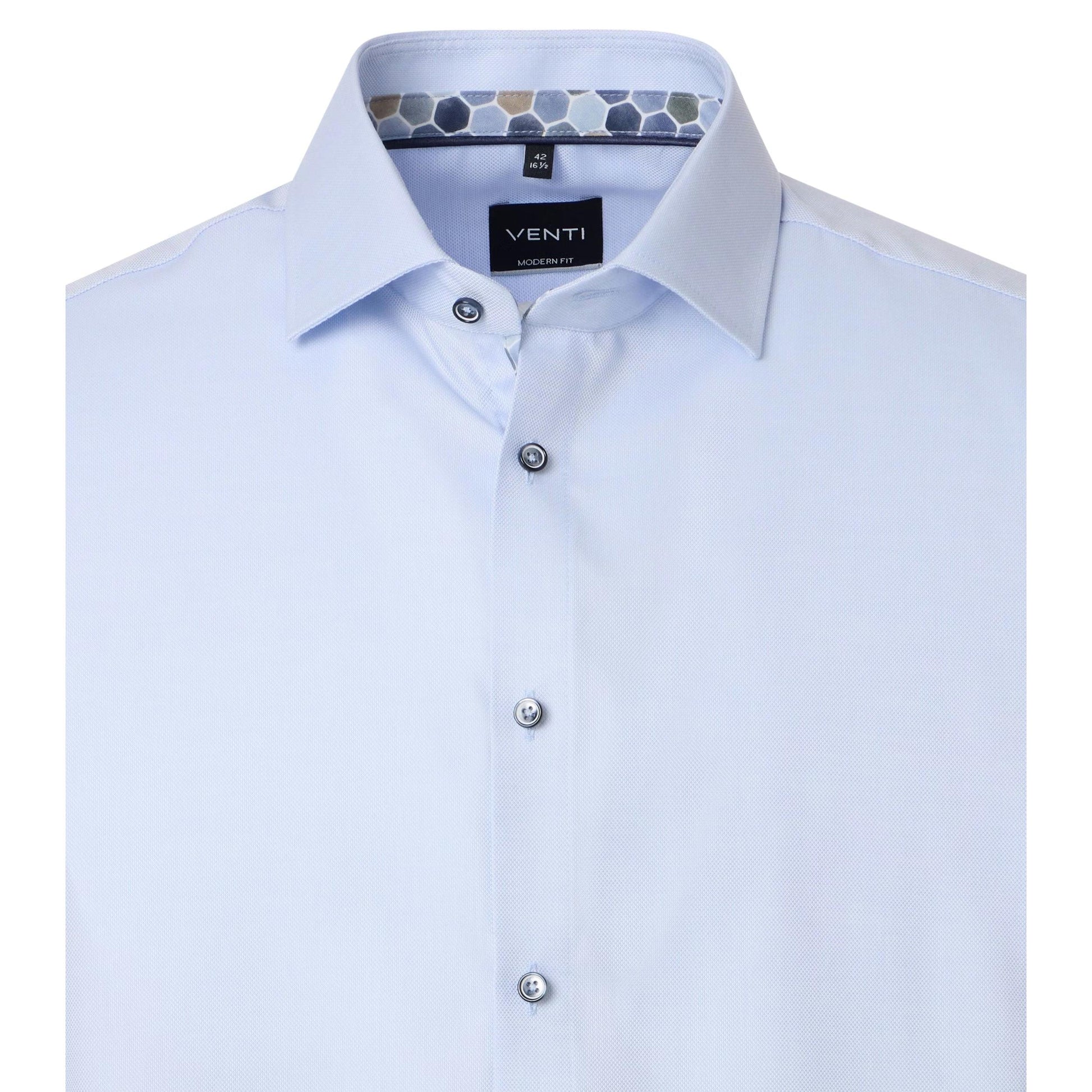 MODERN FIT TEXTURE WEAVE-MENS DRESS SHIRTS-VENTI-JB Evans Fashions & Footwear