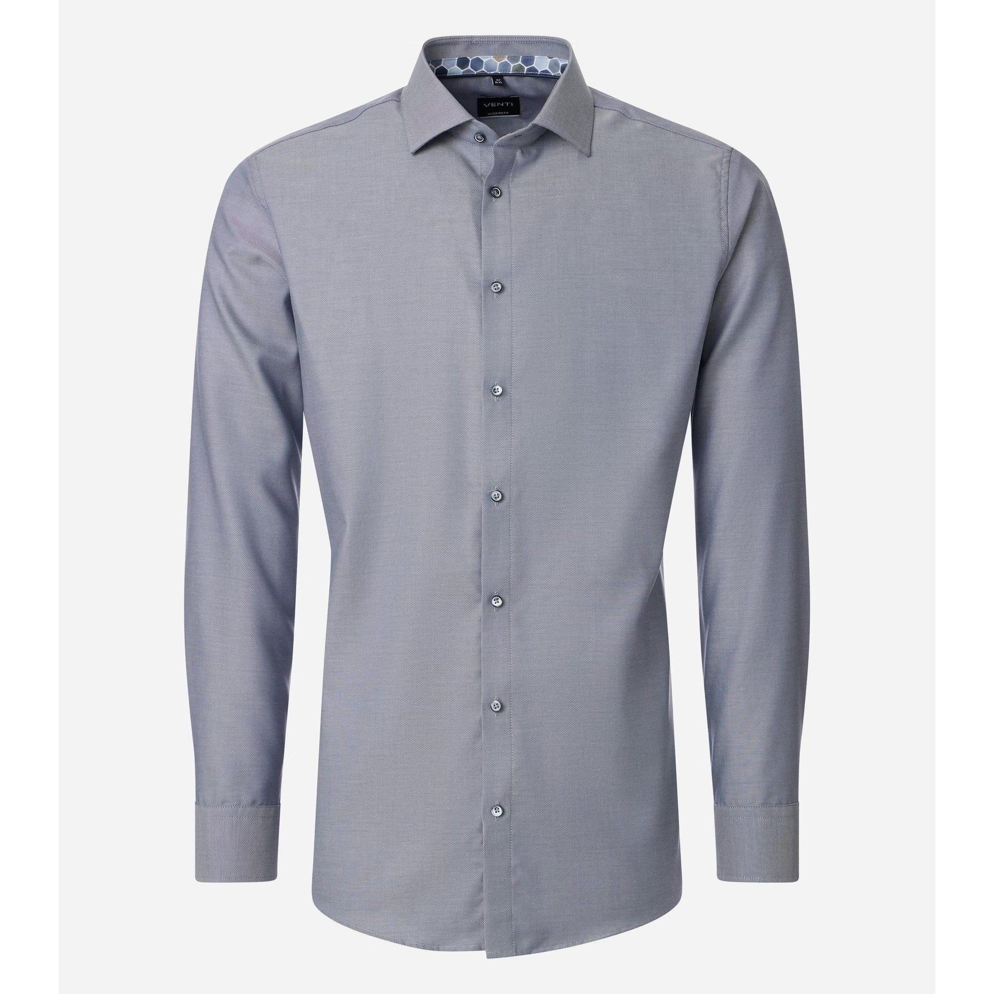 MODERN FIT TEXTURE WEAVE-MENS DRESS SHIRTS-VENTI-JB Evans Fashions & Footwear