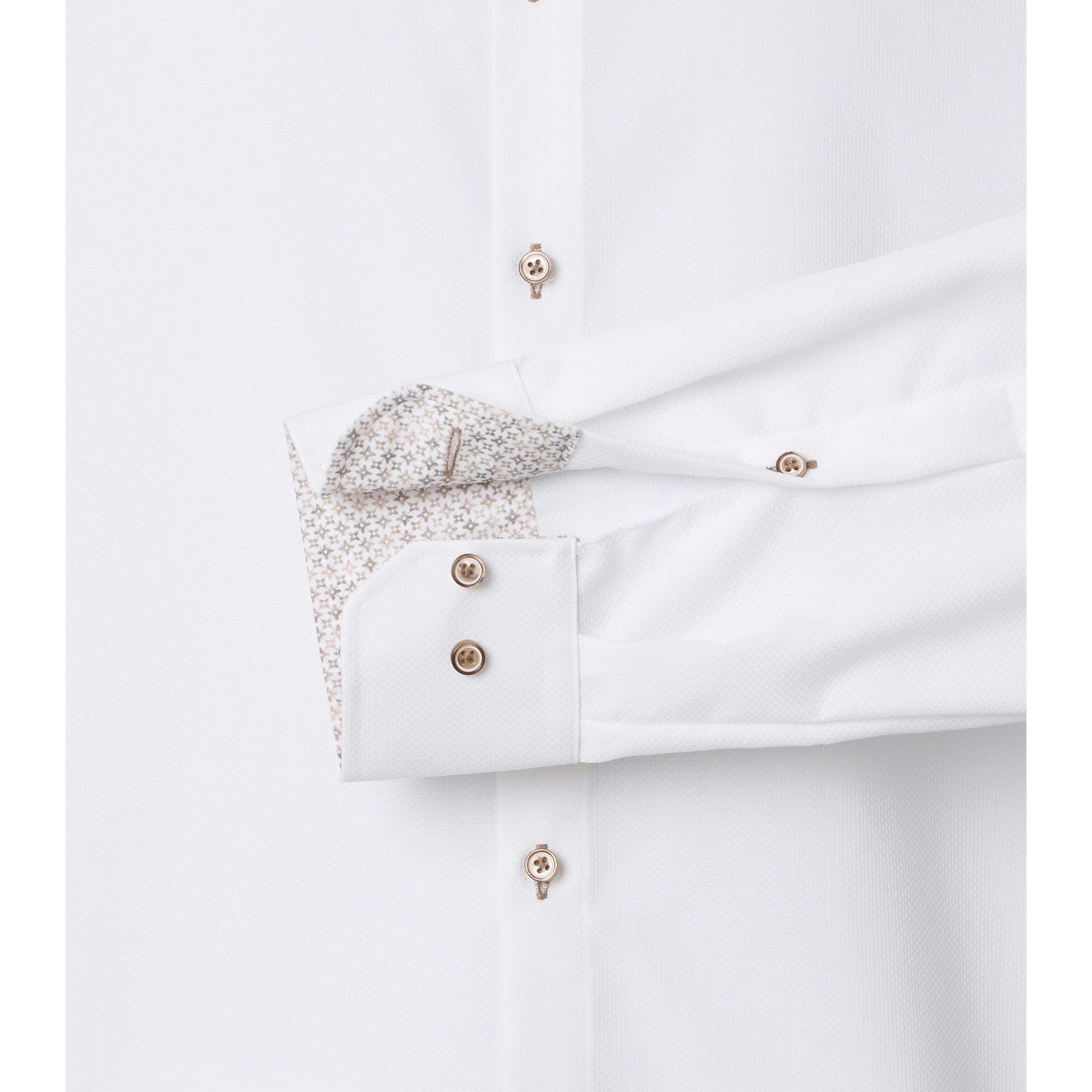 MODERN FIT TEXTURED WEAVE CONTRAST BUTTON-MENS DRESS SHIRTS-VENTI-JB Evans Fashions & Footwear