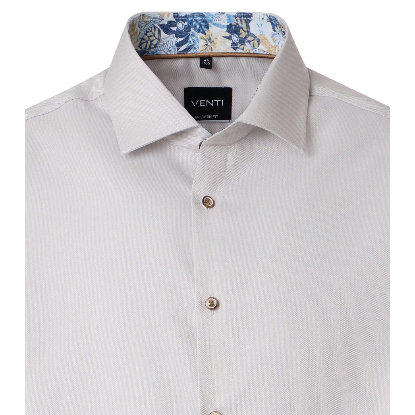MODERN FIT TEXTURED WEAVE-MENS DRESS SHIRTS-VENTI-JB Evans Fashions & Footwear