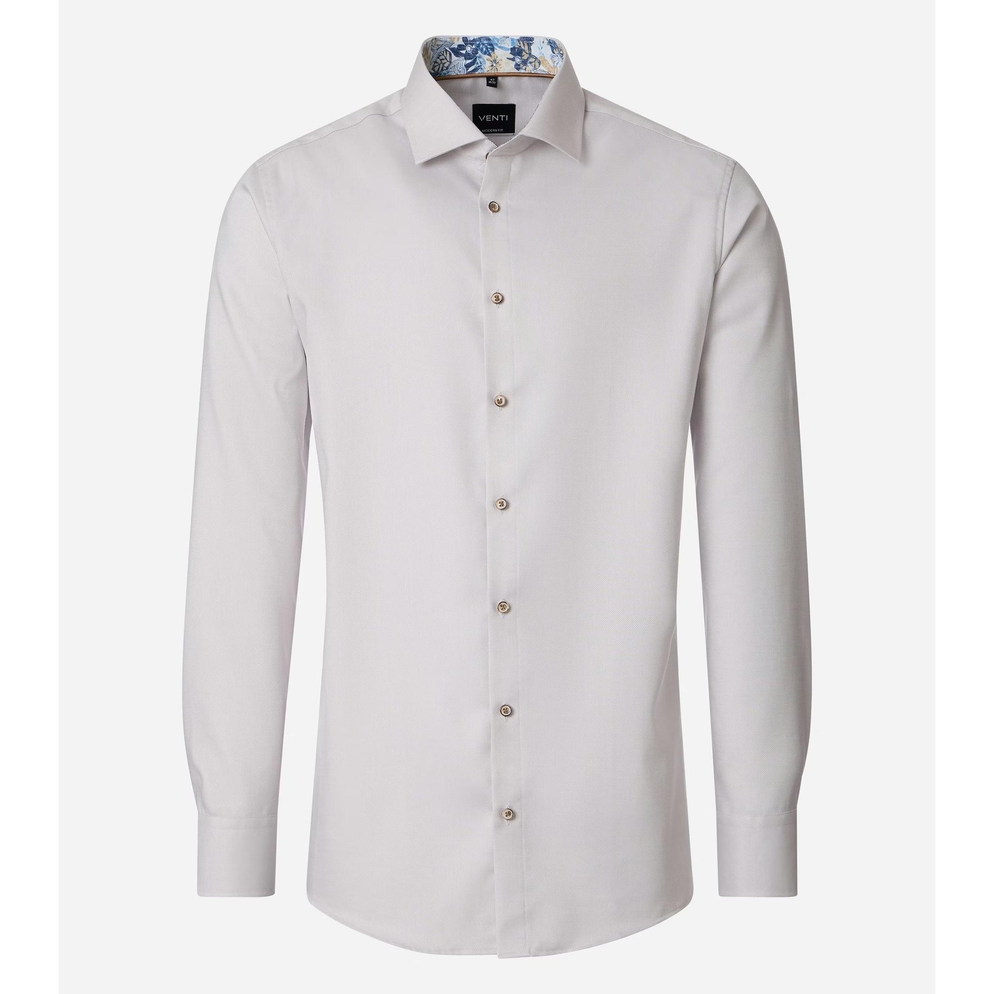 MODERN FIT TEXTURED WEAVE-MENS DRESS SHIRTS-VENTI-JB Evans Fashions & Footwear