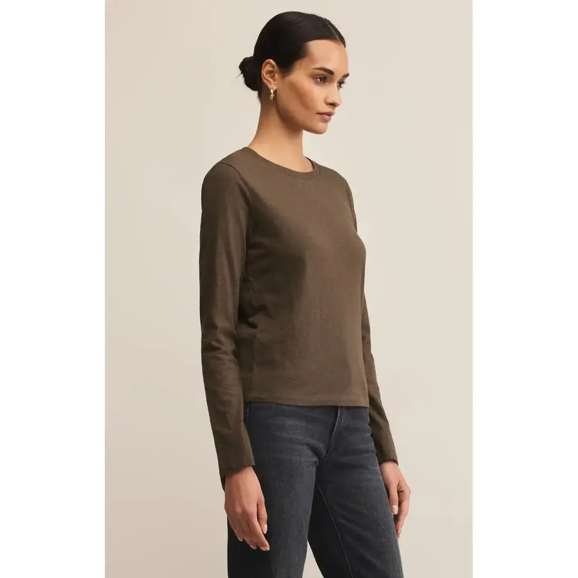 MODERN SLUB LS TEE-LADIES T-SHIRTS & TANKS-Z SUPPLY-JB Evans Fashions & Footwear