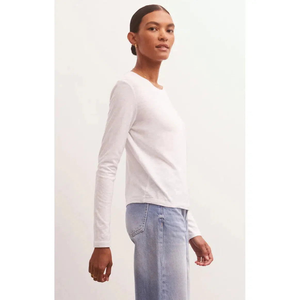MODERN SLUB TEE LS-LADIES T-SHIRTS & TANKS-Z SUPPLY-JB Evans Fashions & Footwear