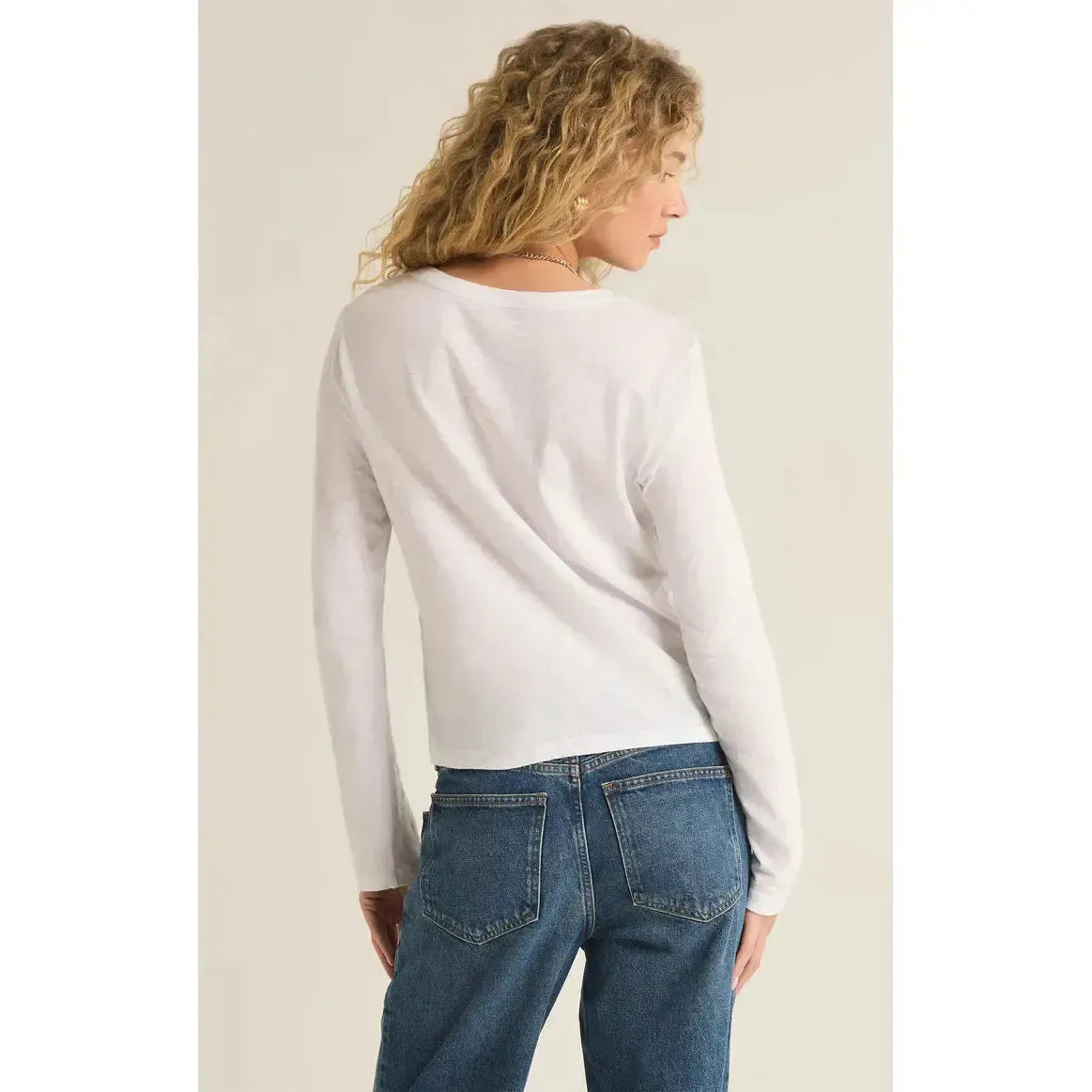 MODERN SLUB TEE LS-LADIES T-SHIRTS & TANKS-Z SUPPLY-JB Evans Fashions & Footwear