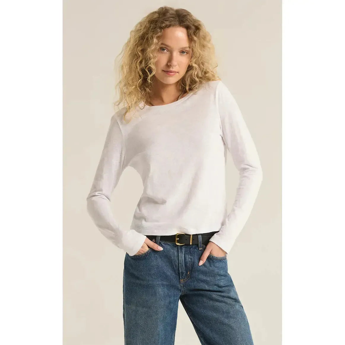 MODERN SLUB TEE LS-LADIES T-SHIRTS & TANKS-Z SUPPLY-JB Evans Fashions & Footwear
