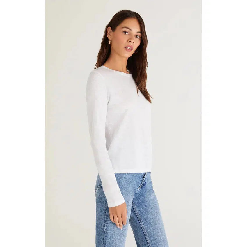 MODERN SLUB TEE LS-LADIES T-SHIRTS & TANKS-Z SUPPLY-JB Evans Fashions & Footwear