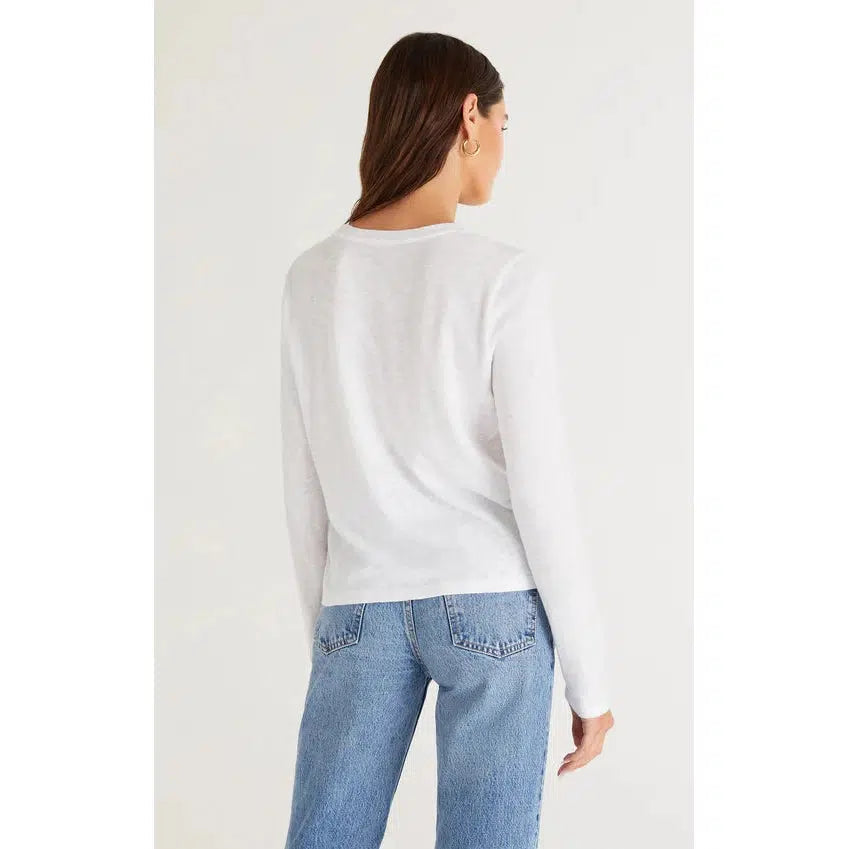 MODERN SLUB TEE LS-LADIES T-SHIRTS & TANKS-Z SUPPLY-JB Evans Fashions & Footwear