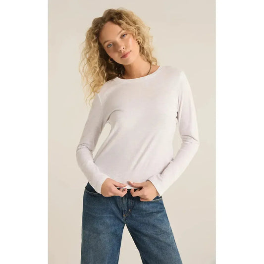 MODERN SLUB TEE LS-LADIES T-SHIRTS & TANKS-Z SUPPLY-JB Evans Fashions & Footwear