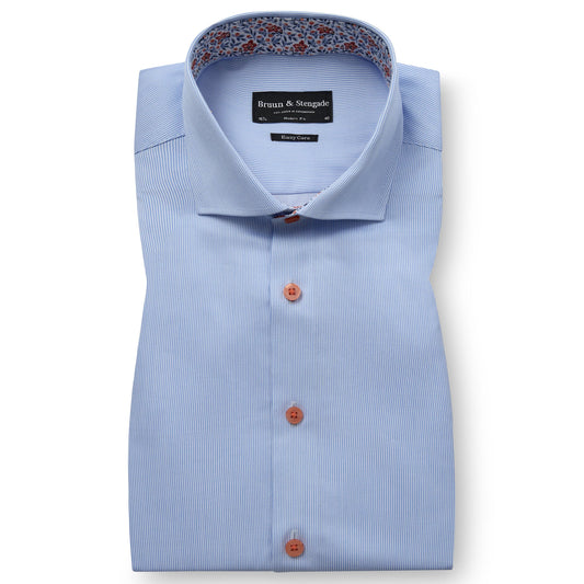 MOLLGAARD MODERN FIT STRIPED SHIRT-MENS SHIRTS-BRUUN STENGADE-JB Evans Fashions & Footwear