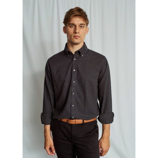 MURIEL MODERN MELANGE MILLED FINISH-MENS SHIRTS-BRUUN STENGADE-JB Evans Fashions & Footwear