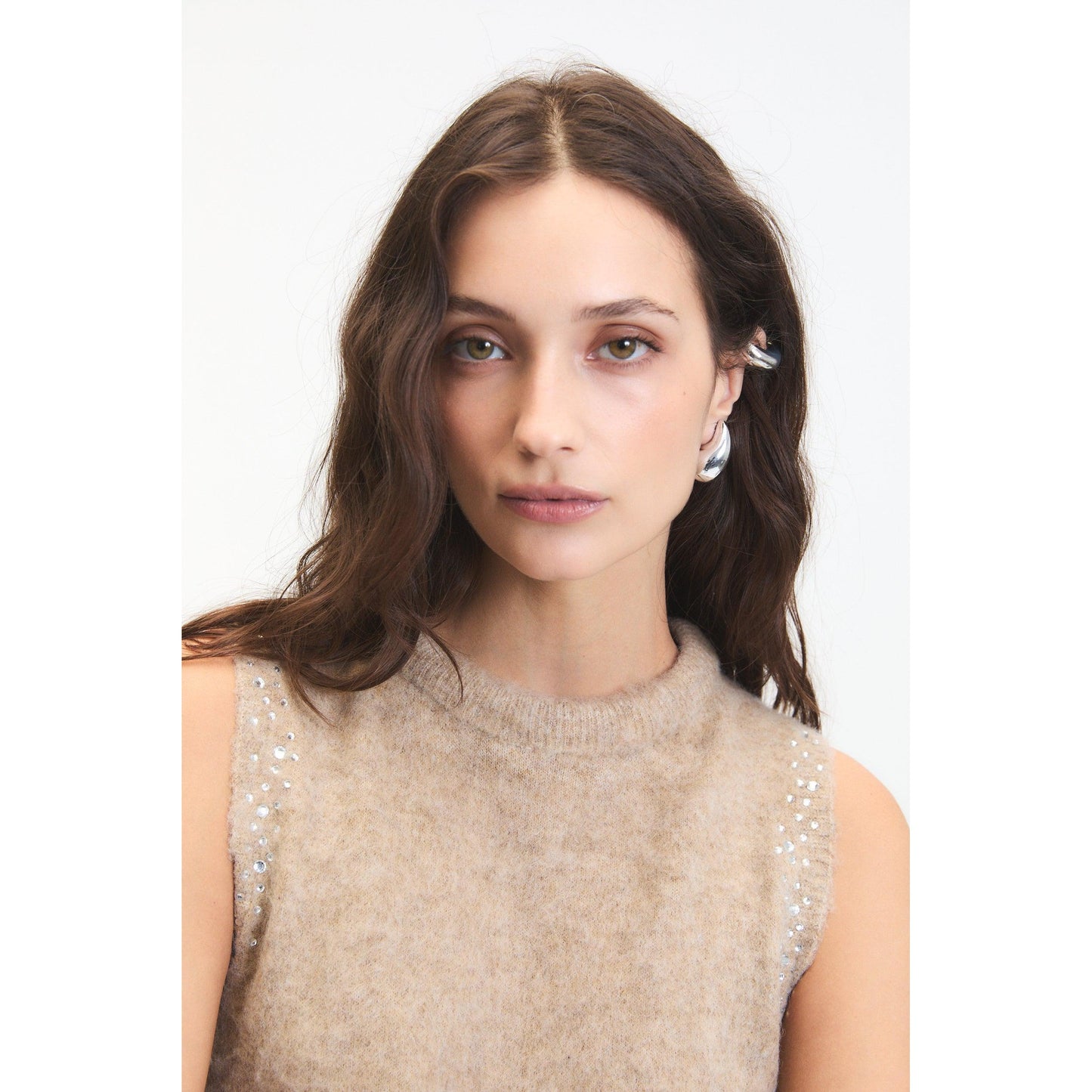 MYLES KNIT VEST-LADIES SWEATERS & KNITS-DELUC-JB Evans Fashions & Footwear