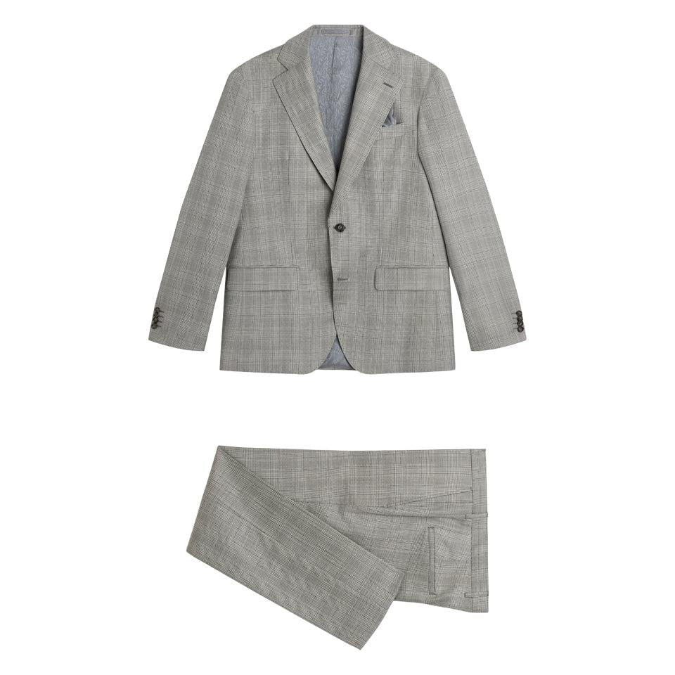 NAPOLI CRAIG PRINCE OF WALES-MENS SUITS-SAND-JB Evans Fashions & Footwear