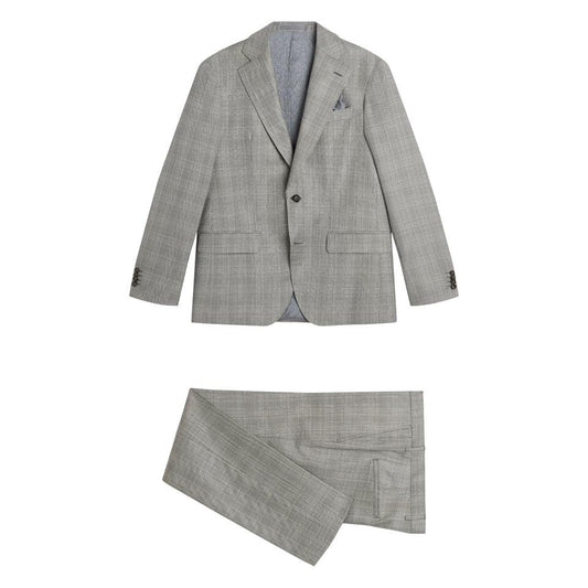 NAPOLI CRAIG PRINCE OF WALES-MENS SUITS-SAND-JB Evans Fashions & Footwear