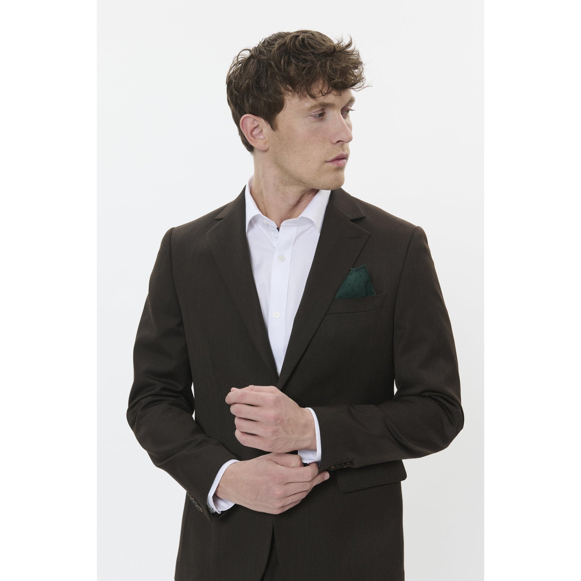 NAVY DOT HANKIE-MENS POCKET SQUARES-MATINIQUE-JB Evans Fashions & Footwear