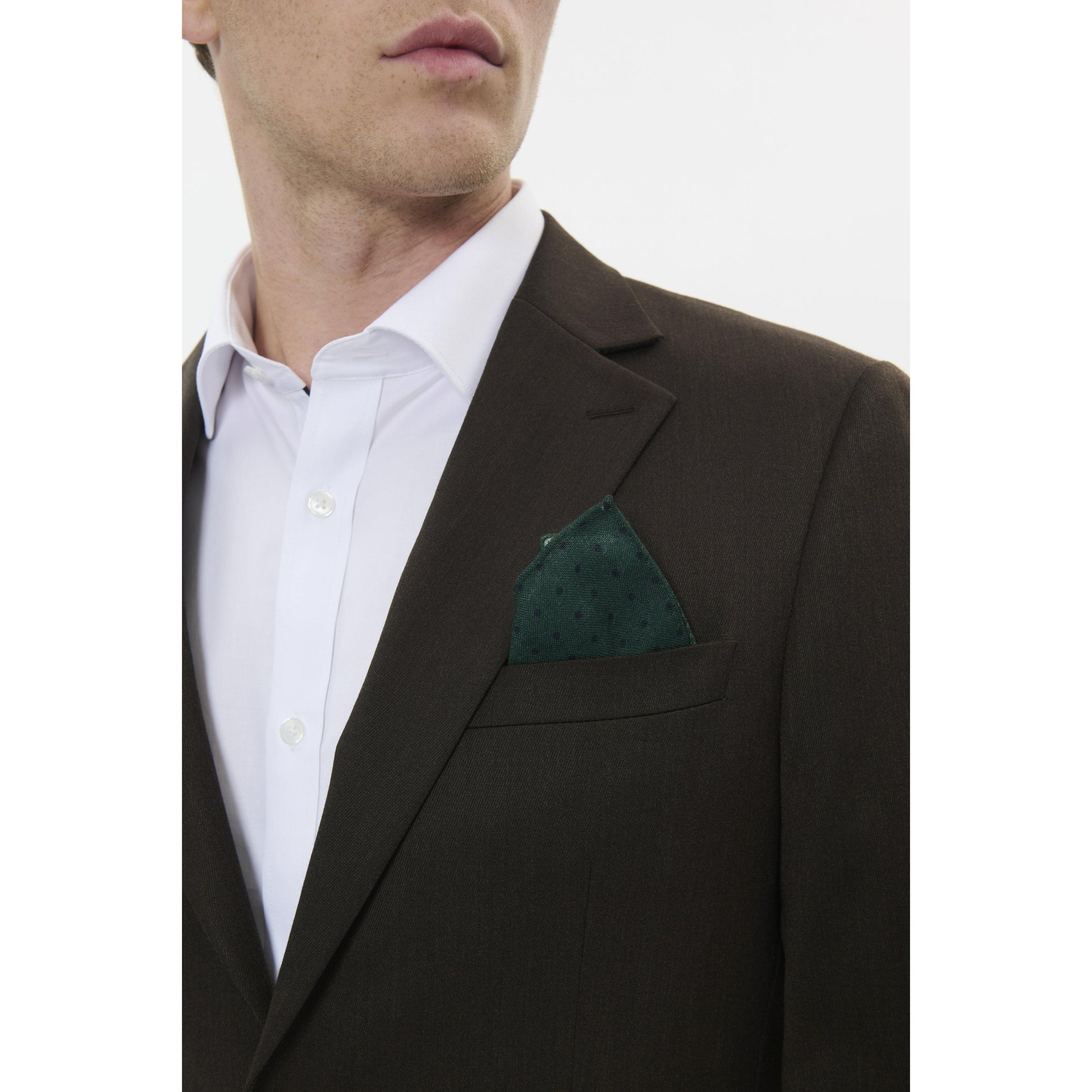 NAVY DOT HANKIE-MENS POCKET SQUARES-MATINIQUE-JB Evans Fashions & Footwear