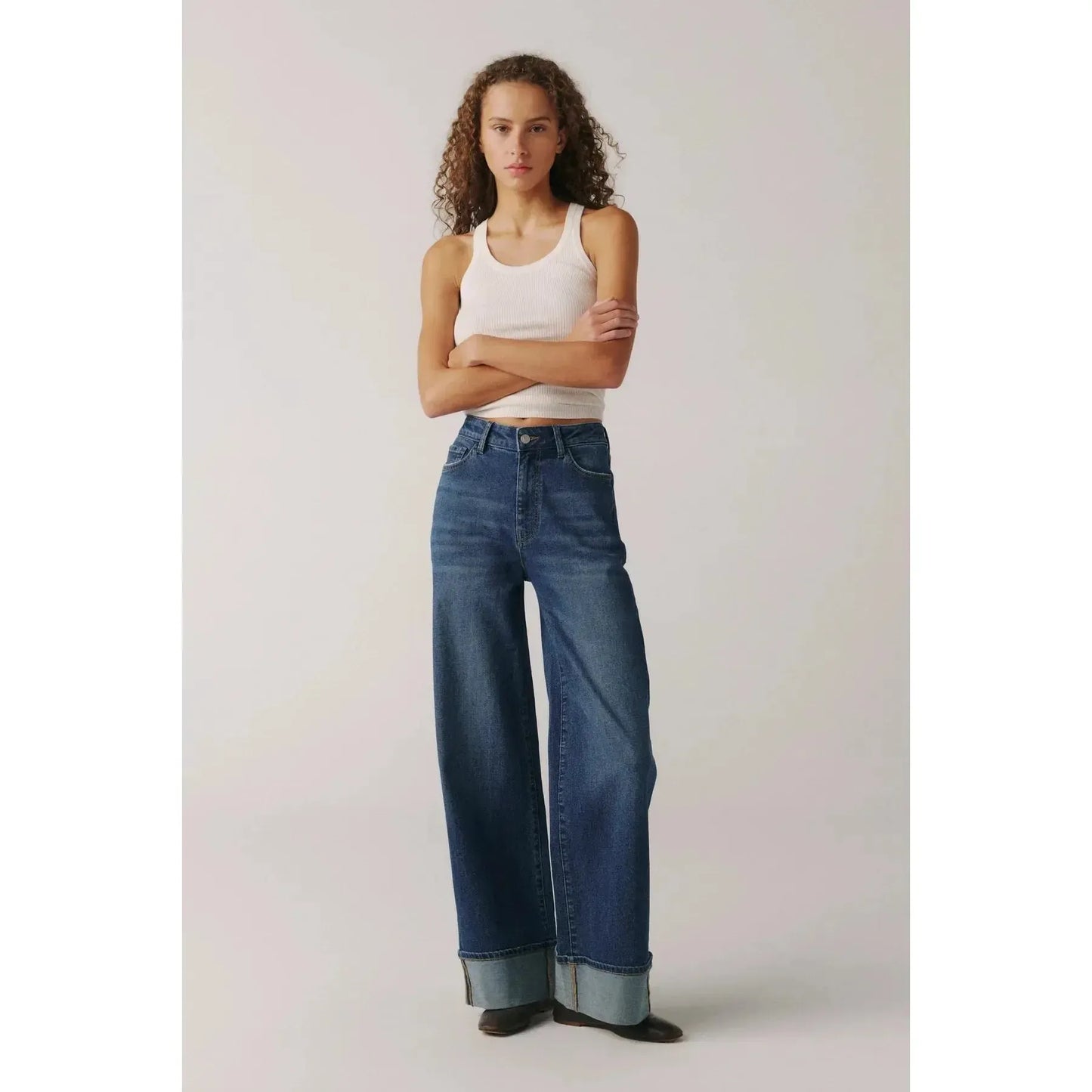 NCE DOUBLE CUFF-LADIES DENIM-WARP & WEFT-JB Evans Fashions & Footwear