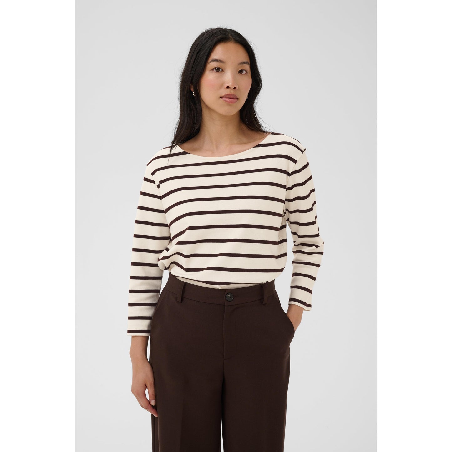 NELA CREW NECK TOP-LADIES TOPS-PART TWO-JB Evans Fashions & Footwear