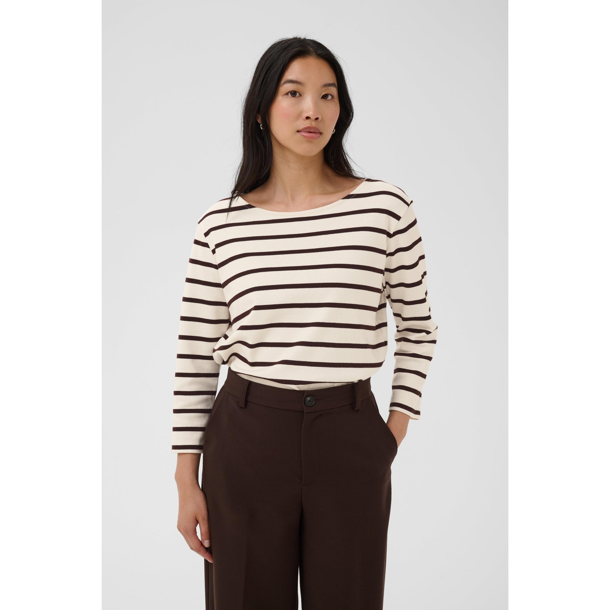 NELA CREW NECK TOP-LADIES TOPS-PART TWO-JB Evans Fashions & Footwear