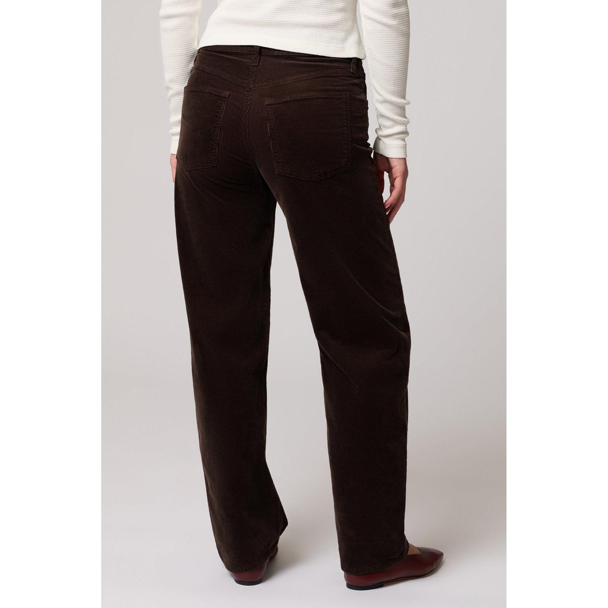 NICA DARK CHOCOLATE CORD-LADIES PANTS-MAVI-JB Evans Fashions & Footwear