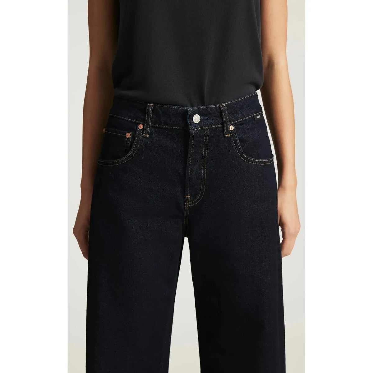 NICA RINSE CLASSIC BLUE HIGH RISE BARREL-LADIES DENIM-MAVI-JB Evans Fashions & Footwear