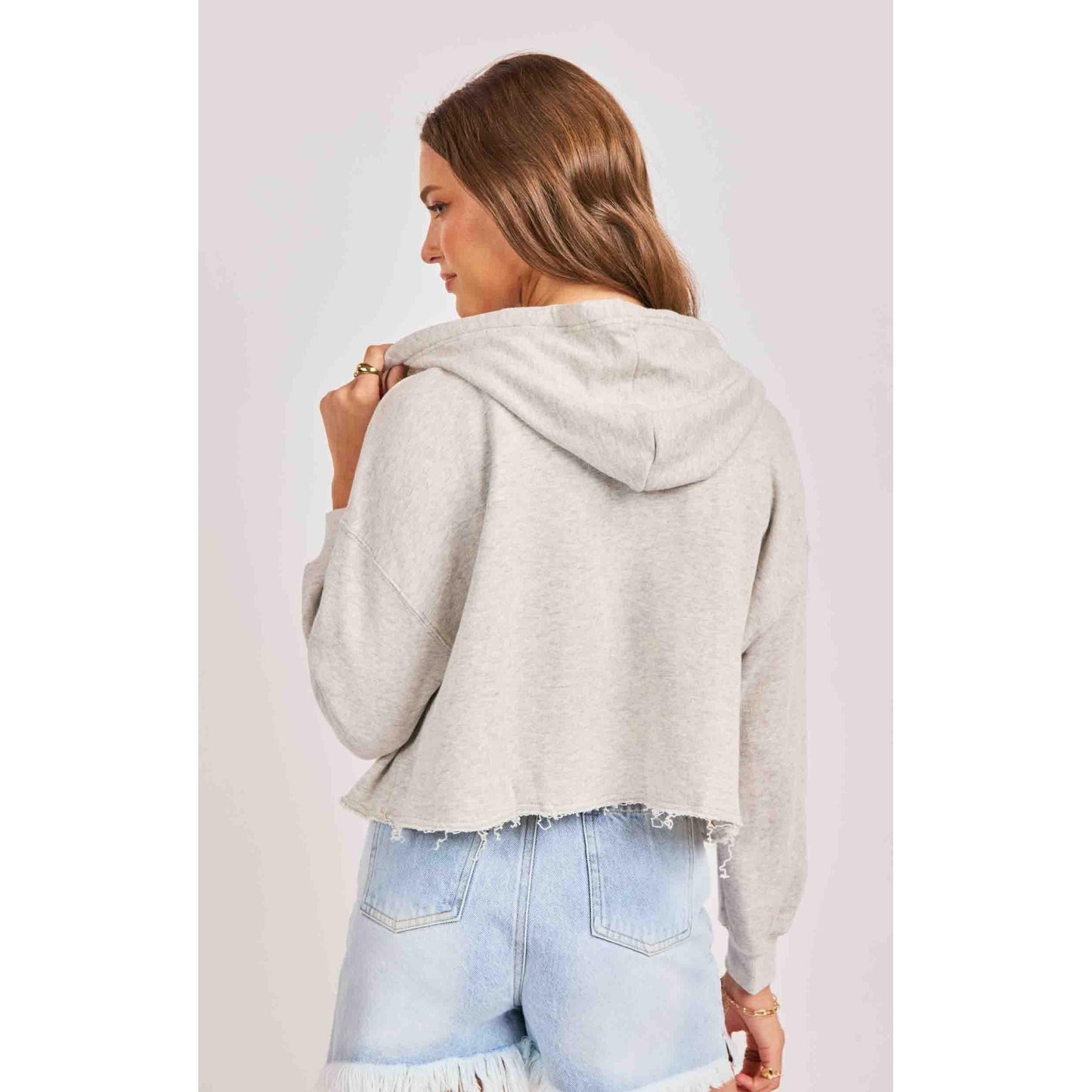 NORA ZIP FRONT HOODIE-LADIES LOUNGE & SLEEPWEAR-SADIE & SAGE-JB Evans Fashions & Footwear