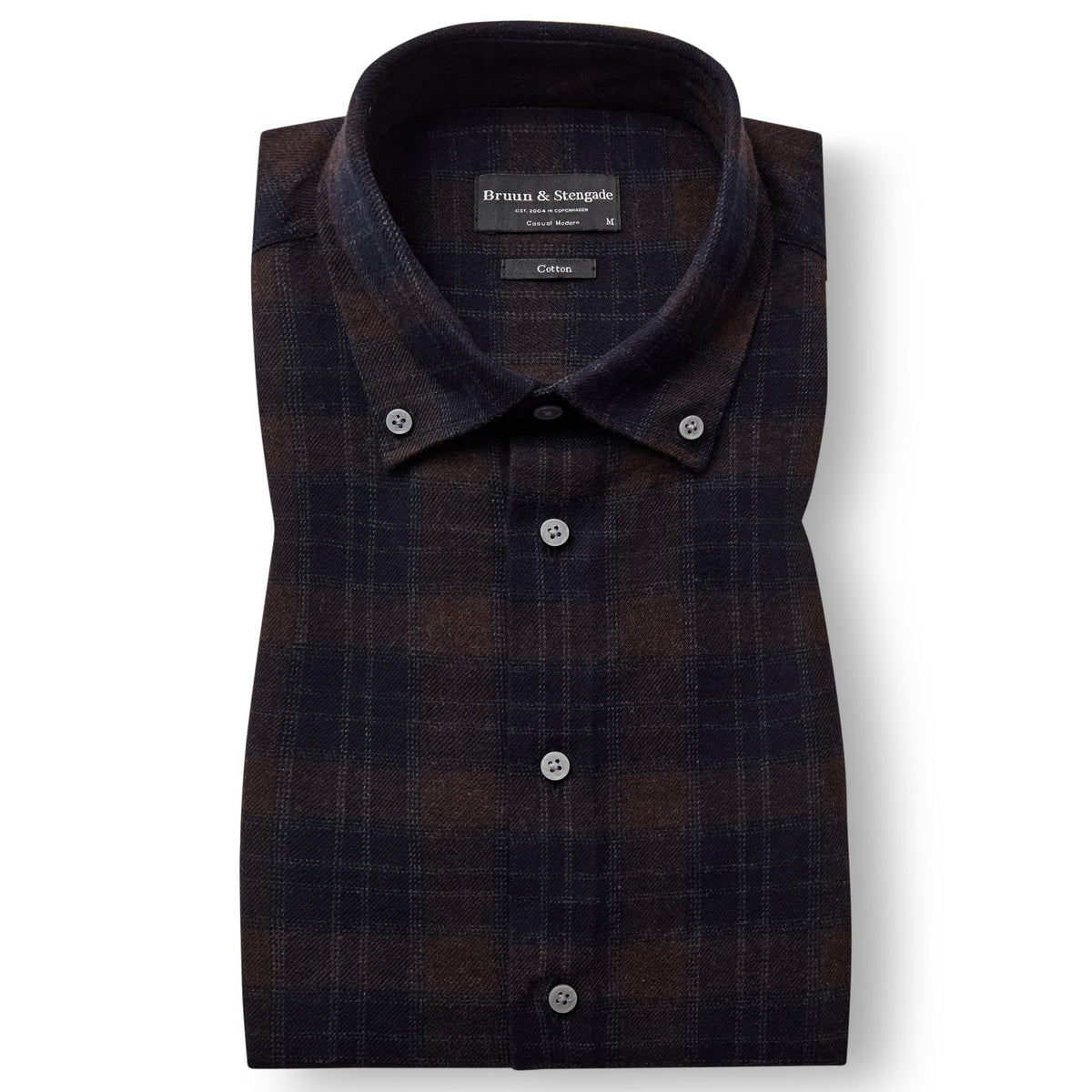 NORODOM CASUAL MODERN FIT-MENS SHIRTS-BRUUN STENGADE-JB Evans Fashions & Footwear