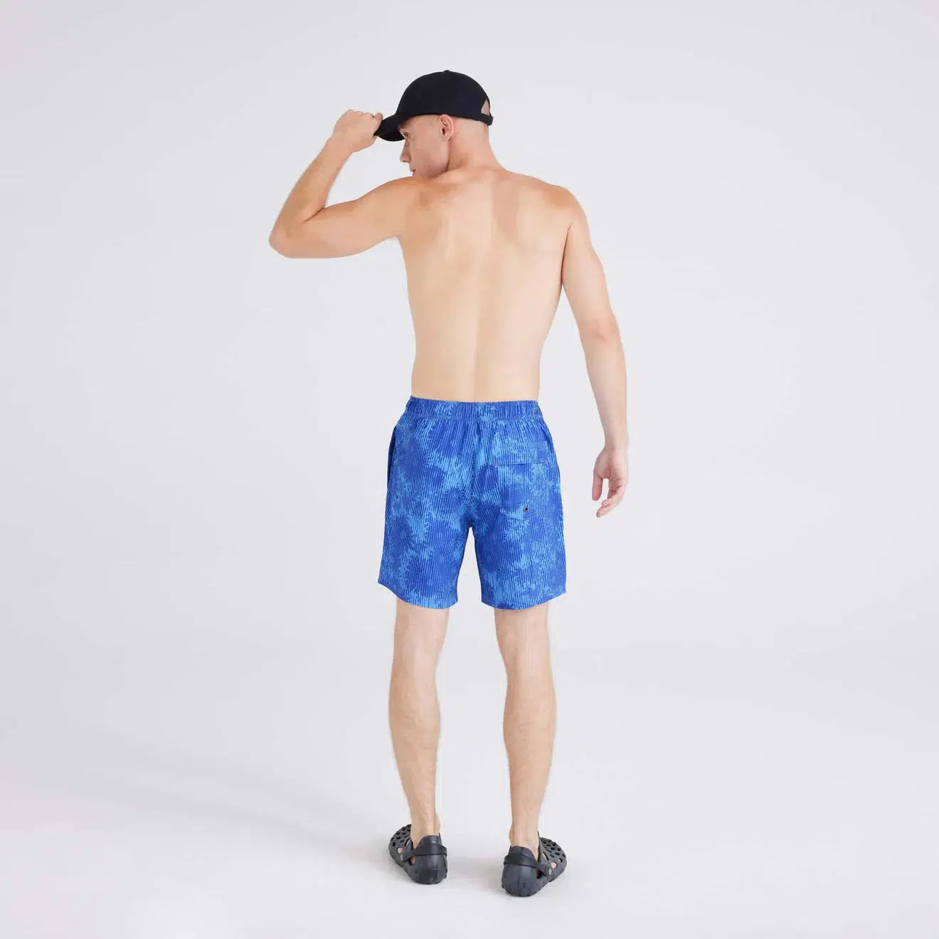 OH BUOY 2N1 VOLLEY 7" WHITE NOISE-MENS SHORTS & SWIM-SAXX UNDERWEAR-JB Evans Fashions & Footwear