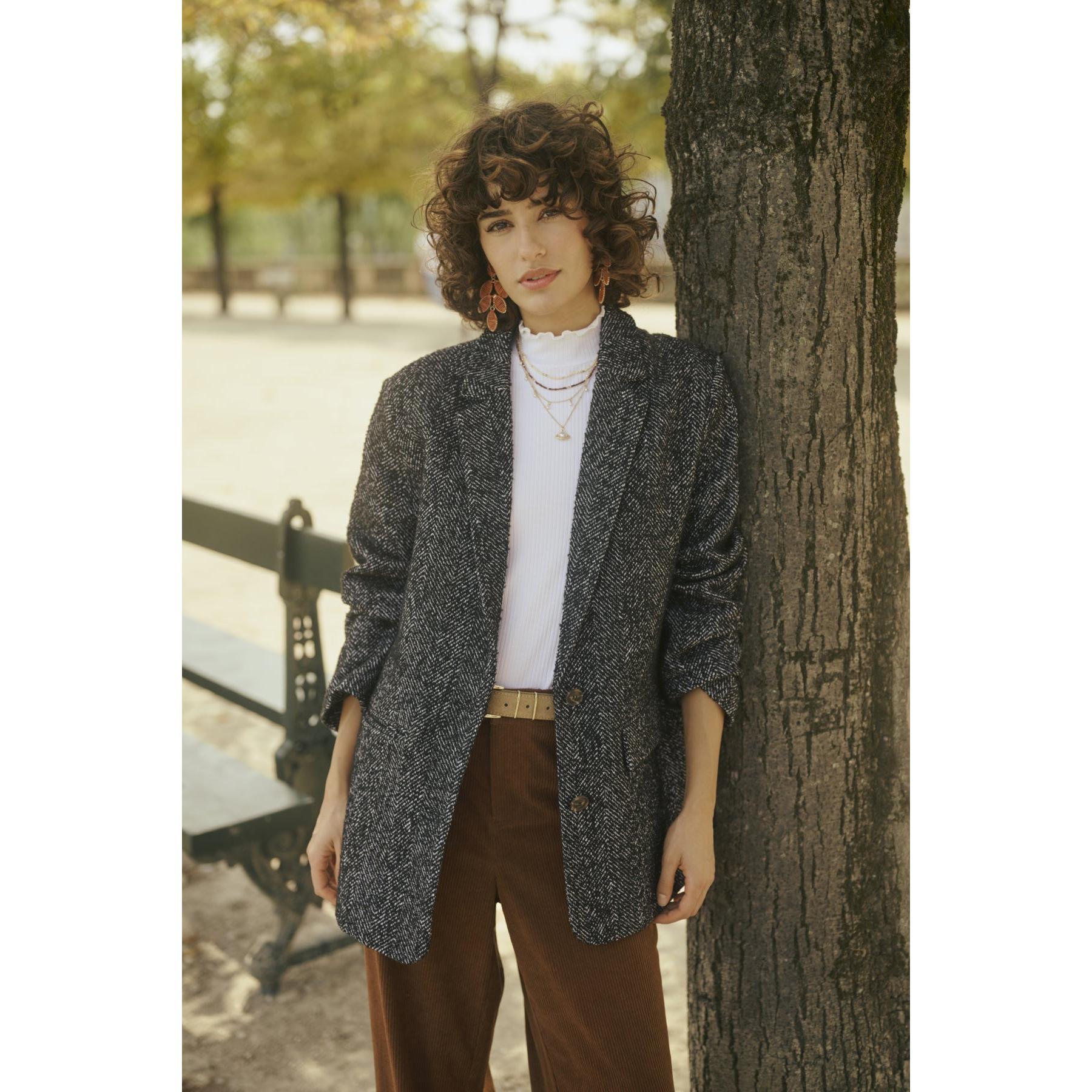 OLINA BLAZER-LADIES BLAZERS-CREAM-JB Evans Fashions & Footwear