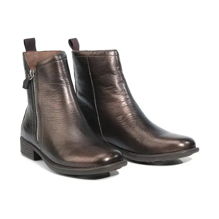 OLINA BOOT WITH SIDE ZIP-LADIES BOOTS-EOS FOOTWEAR-JB Evans Fashions & Footwear