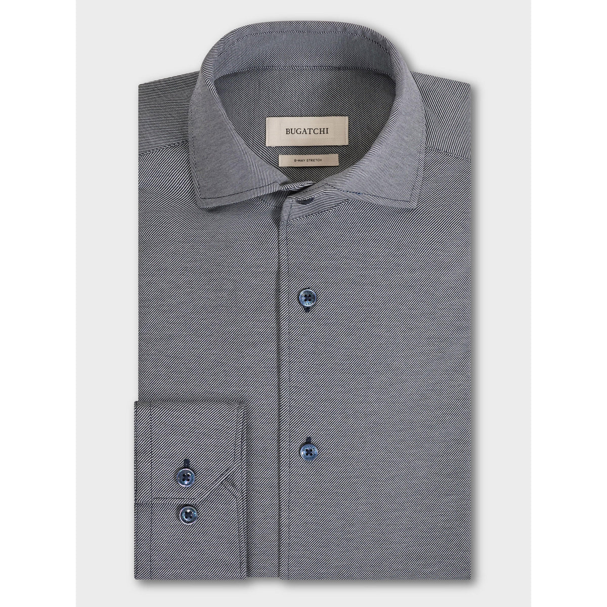 OOOHCOTTON DEVON LS SHIRT-MENS SHIRTS-BUGATCHI-JB Evans Fashions & Footwear