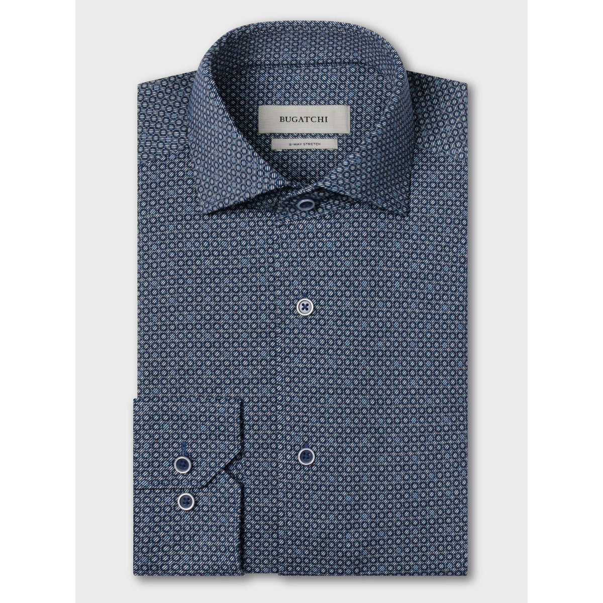 OOOHCOTTON DEVON SHIRT-MENS SHIRTS-BUGATCHI-JB Evans Fashions & Footwear