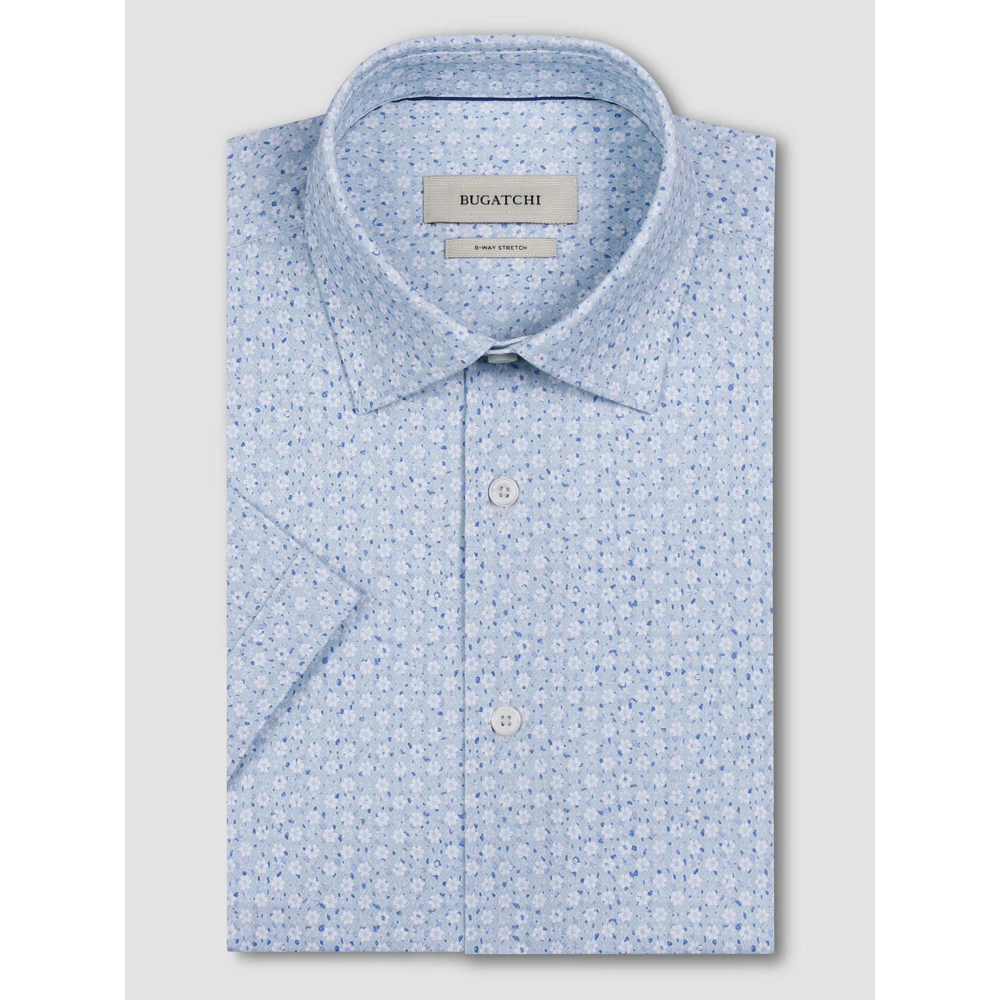 OOOHCOTTON FLORAL PRINT-MENS SHIRTS-BUGATCHI-JB Evans Fashions & Footwear
