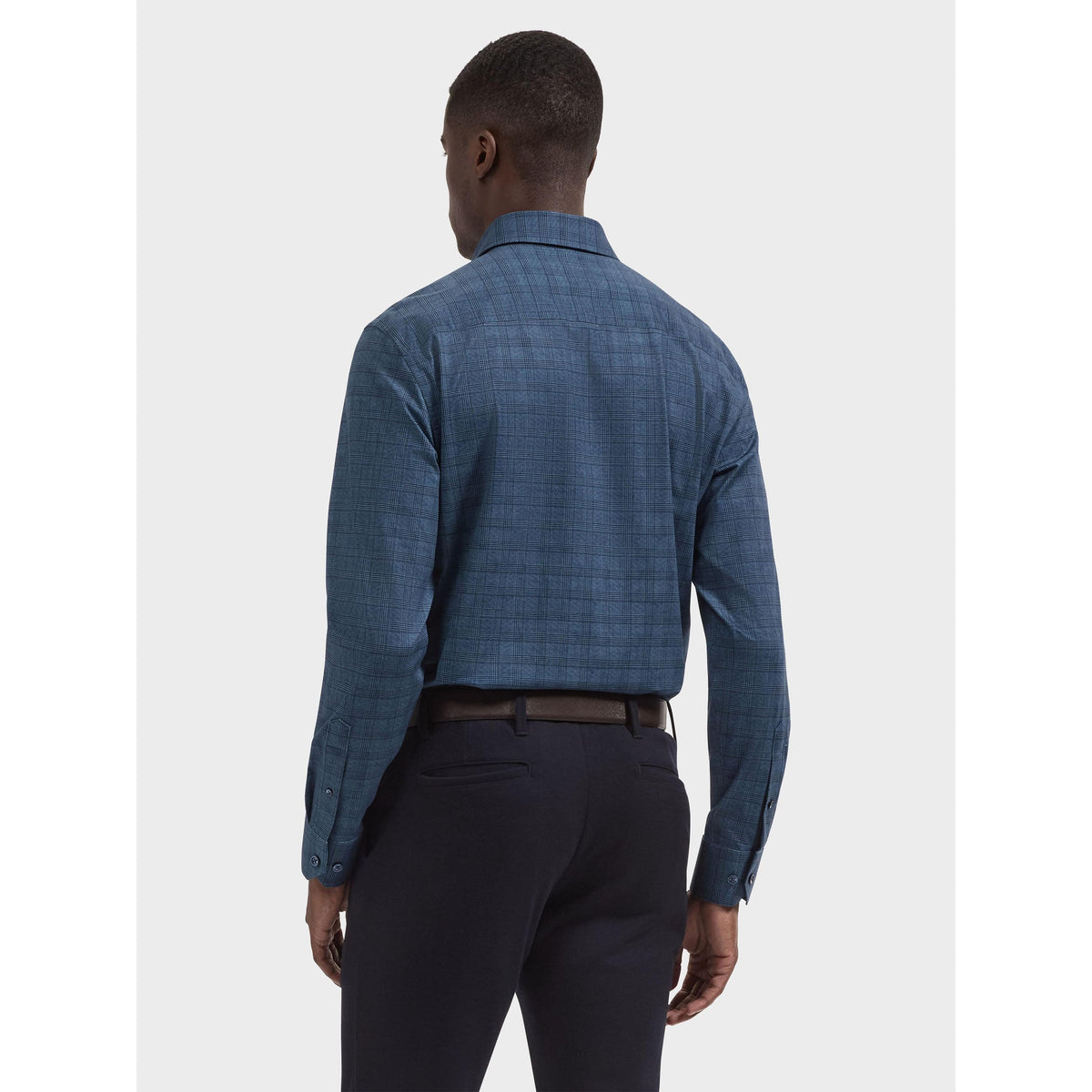 OOOHCOTTON JAMES LS SHIRT-MENS SHIRTS-BUGATCHI-JB Evans Fashions & Footwear