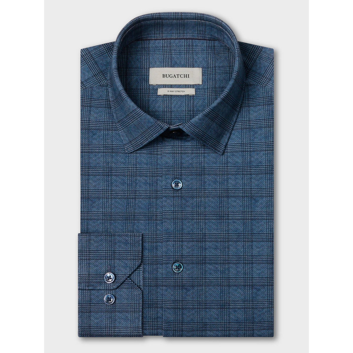 OOOHCOTTON JAMES LS SHIRT-MENS SHIRTS-BUGATCHI-JB Evans Fashions & Footwear