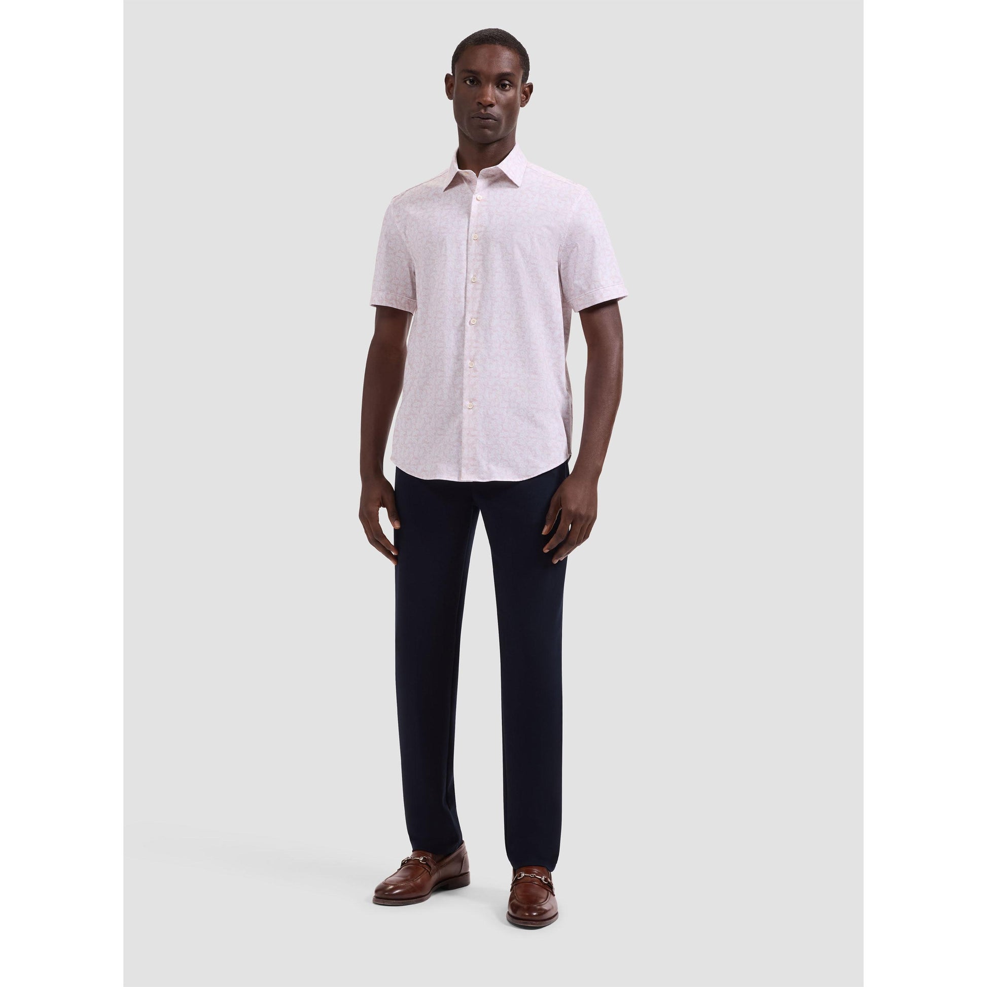 OOOHCOTTON MILES FLORAL PRINT-MENS SHIRTS-BUGATCHI-JB Evans Fashions & Footwear