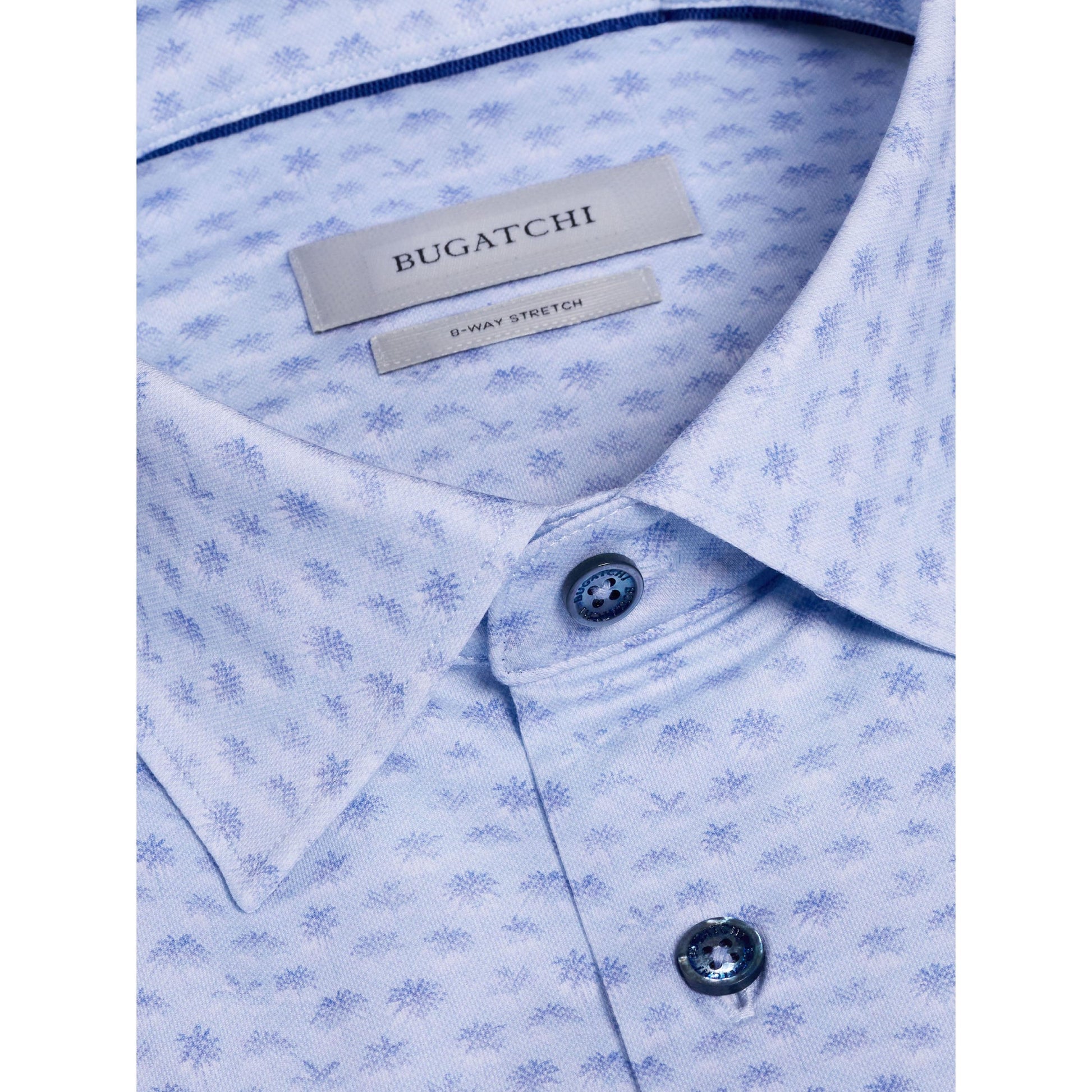 OOOHCOTTON MILES PALM PRINT-MENS SHIRTS-BUGATCHI-JB Evans Fashions & Footwear