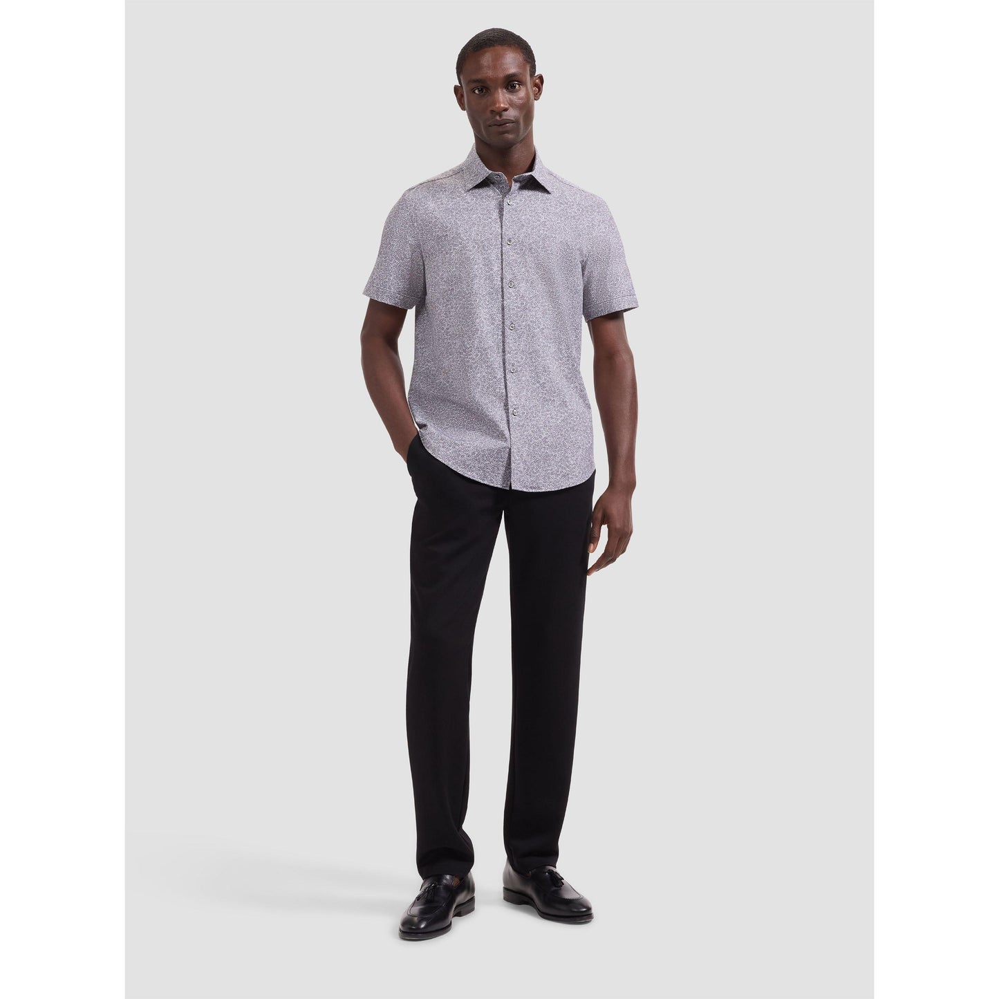 OOOHCOTTON MILES PRINT-MENS SHIRTS-BUGATCHI-JB Evans Fashions & Footwear