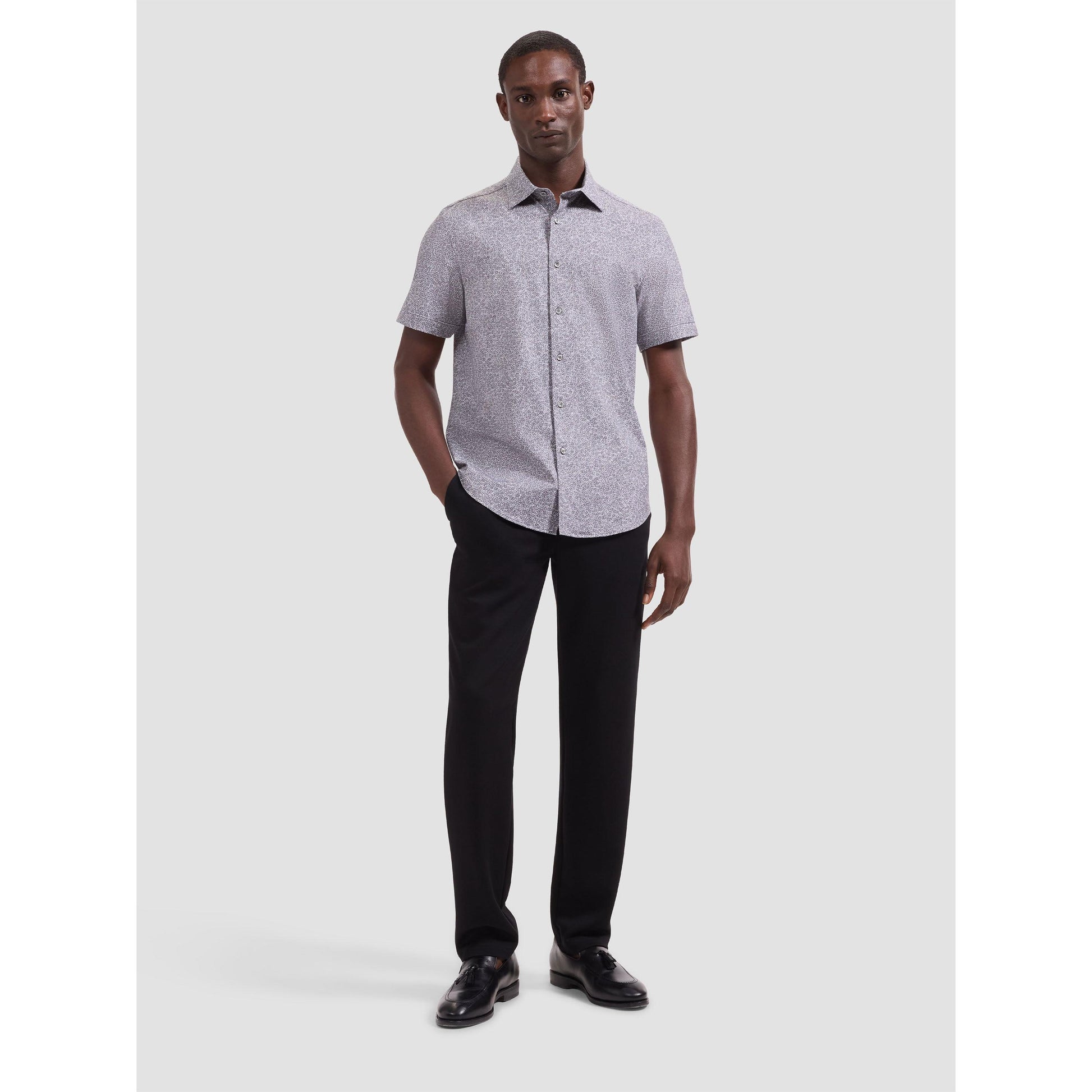 OOOHCOTTON MILES PRINT-MENS SHIRTS-BUGATCHI-JB Evans Fashions & Footwear
