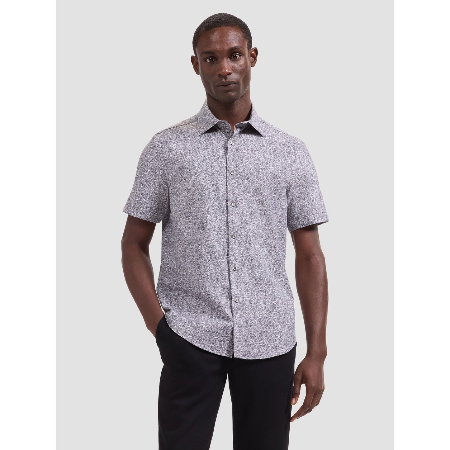 OOOHCOTTON MILES PRINT-MENS SHIRTS-BUGATCHI-JB Evans Fashions & Footwear