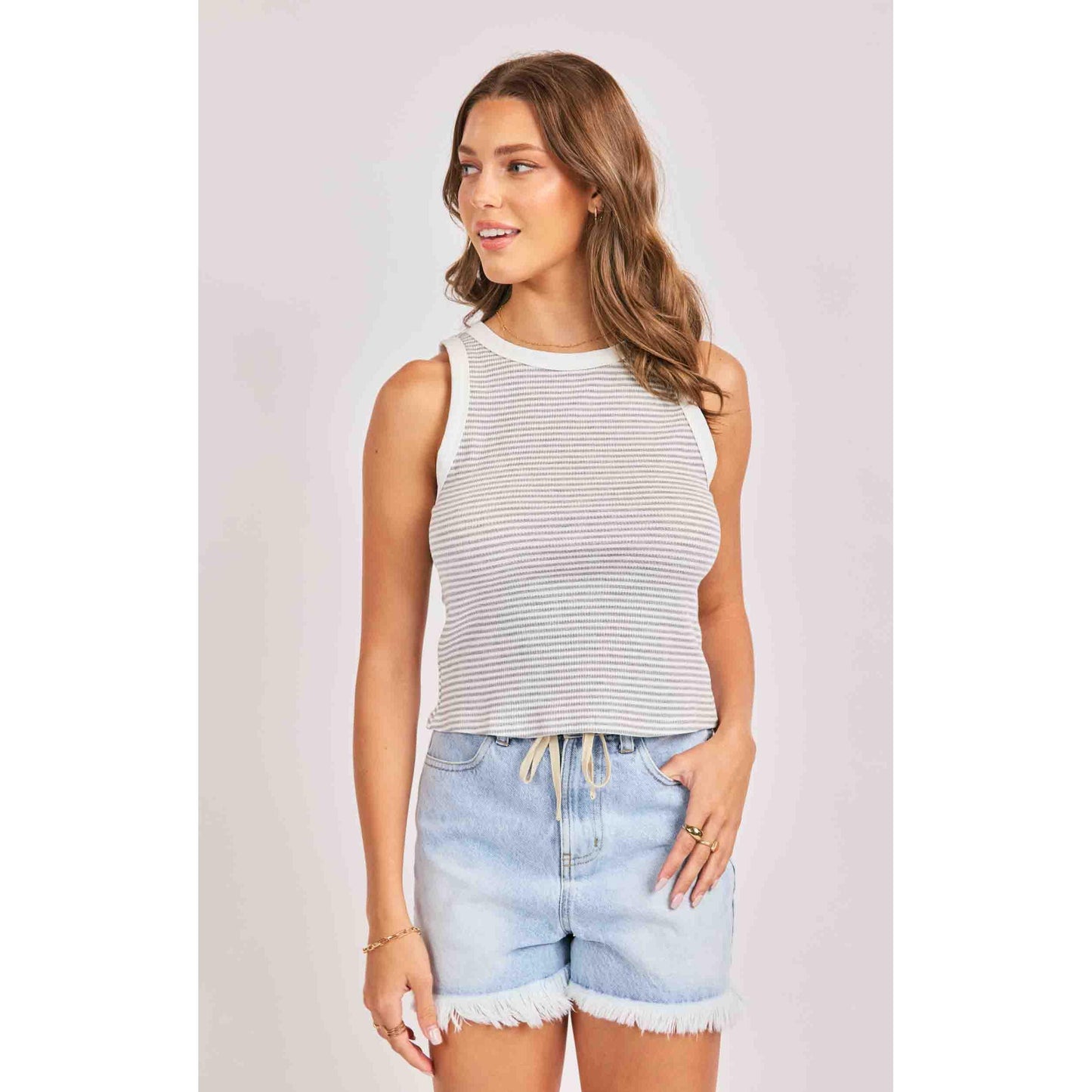 PALMA KNIT TANK-LADIES T-SHIRTS & TANKS-SADIE & SAGE-JB Evans Fashions & Footwear