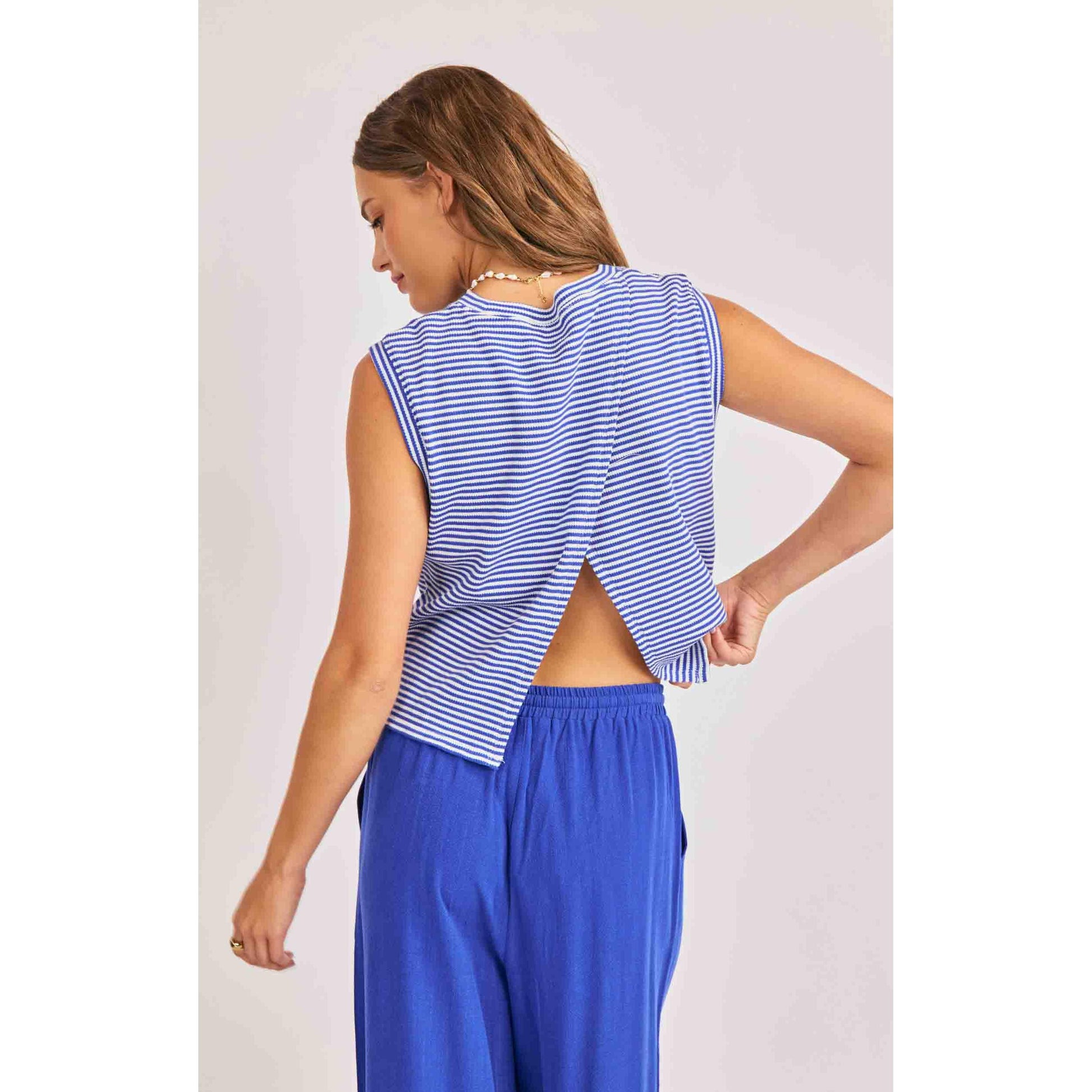 PALMA OVERLAP BACK TOP-LADIES TOPS-SADIE & SAGE-JB Evans Fashions & Footwear