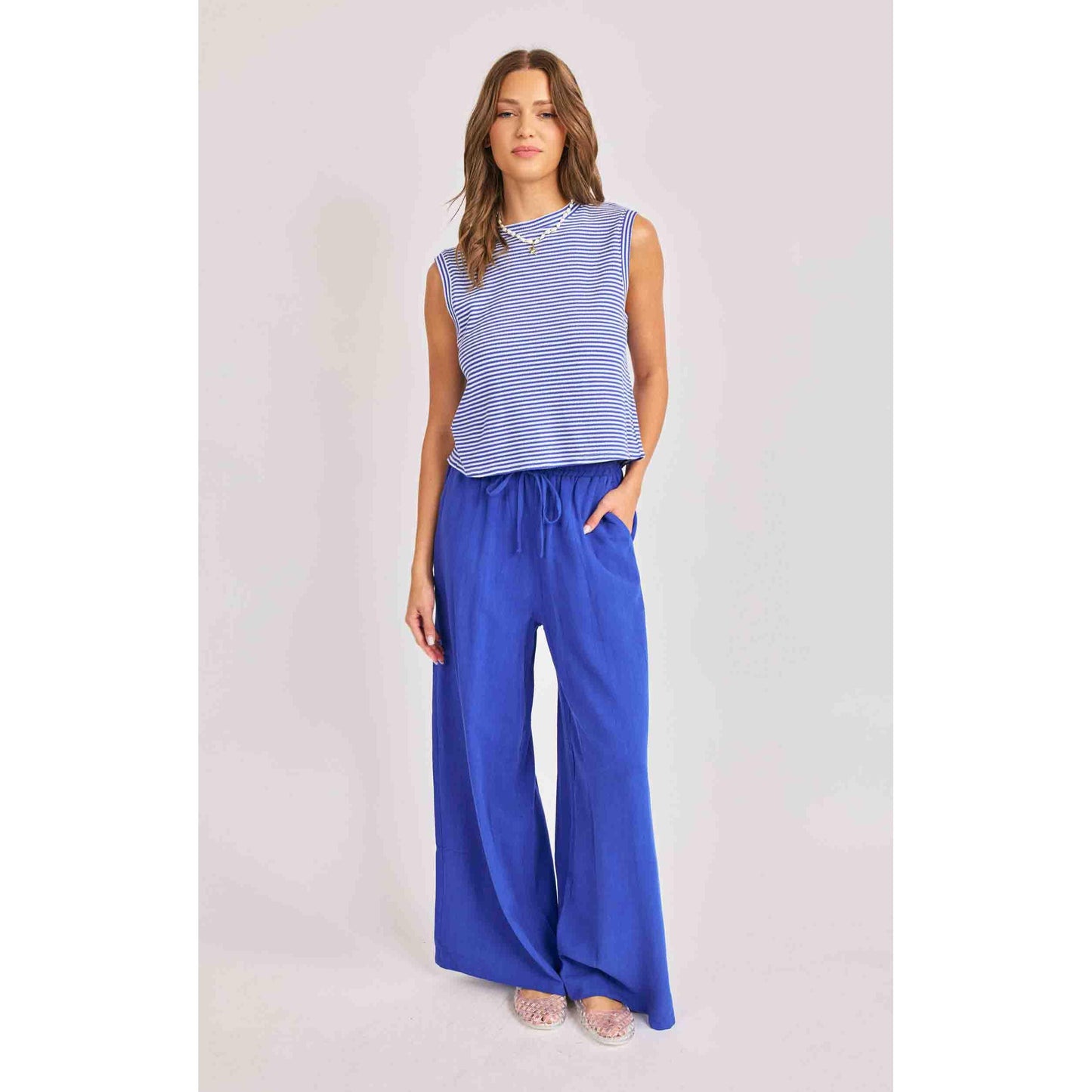 PALMA OVERLAP BACK TOP-LADIES TOPS-SADIE & SAGE-JB Evans Fashions & Footwear