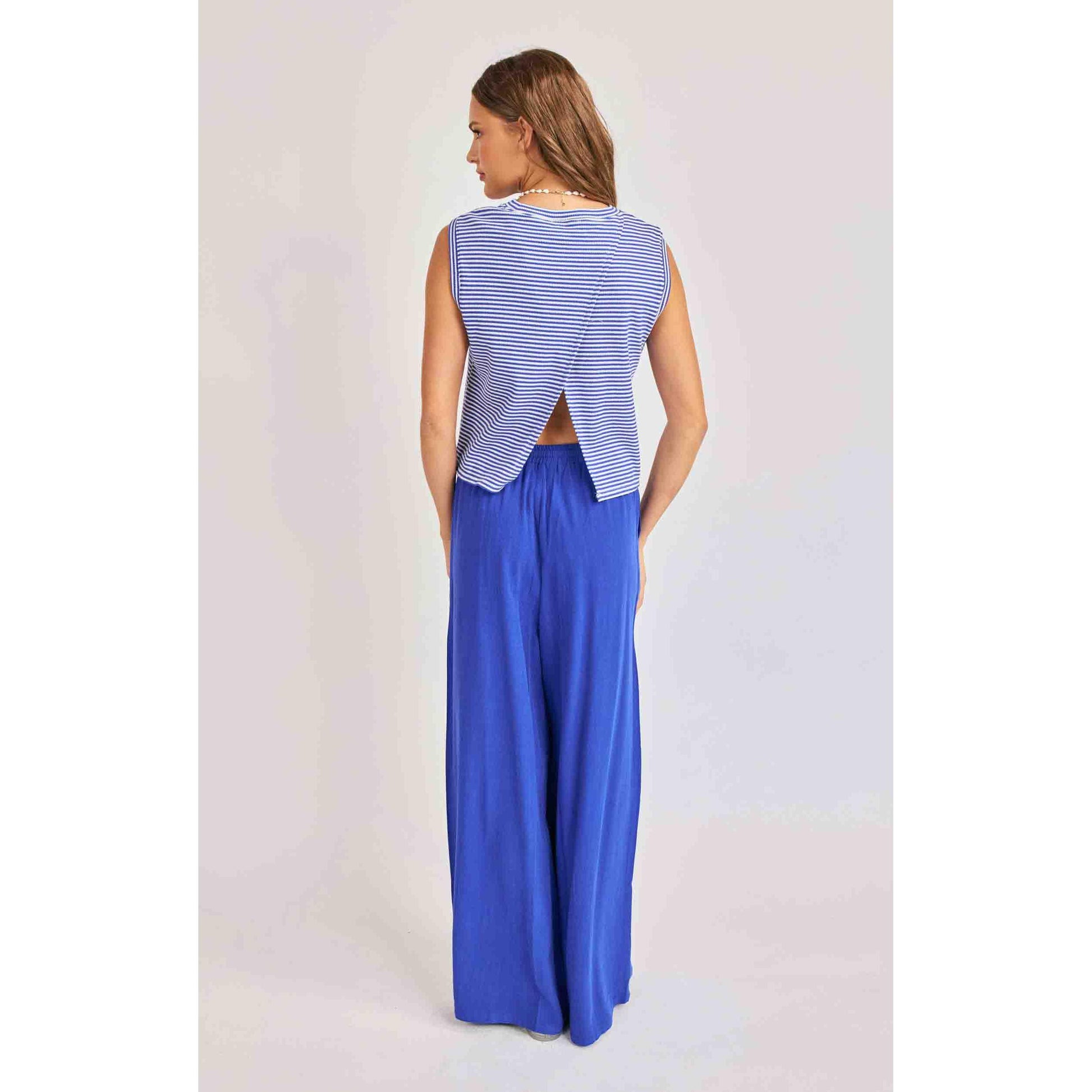 PALMA OVERLAP BACK TOP-LADIES TOPS-SADIE & SAGE-JB Evans Fashions & Footwear