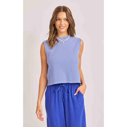 PALMA OVERLAP BACK TOP-LADIES TOPS-SADIE & SAGE-JB Evans Fashions & Footwear