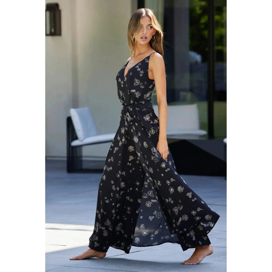 PALMER FAUX WRAP JUMPSUIT-LADIES DRESSES & JUMPERS-BISHOP & YOUNG-JB Evans Fashions & Footwear