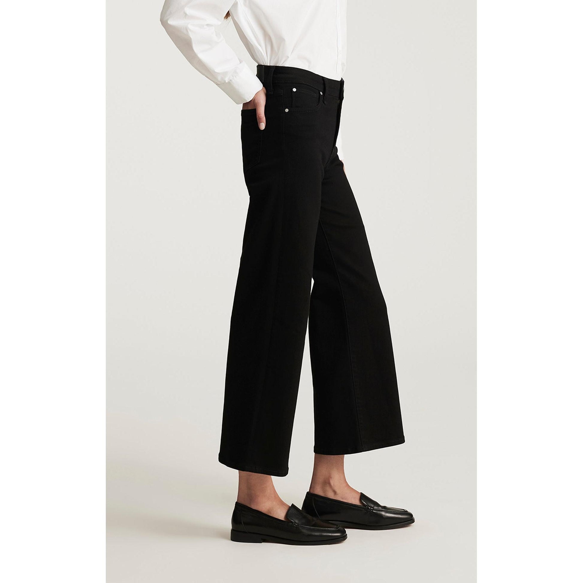 PALOMA MID RISE BLACK FLEX BLUE-LADIES PANTS-MAVI-JB Evans Fashions & Footwear