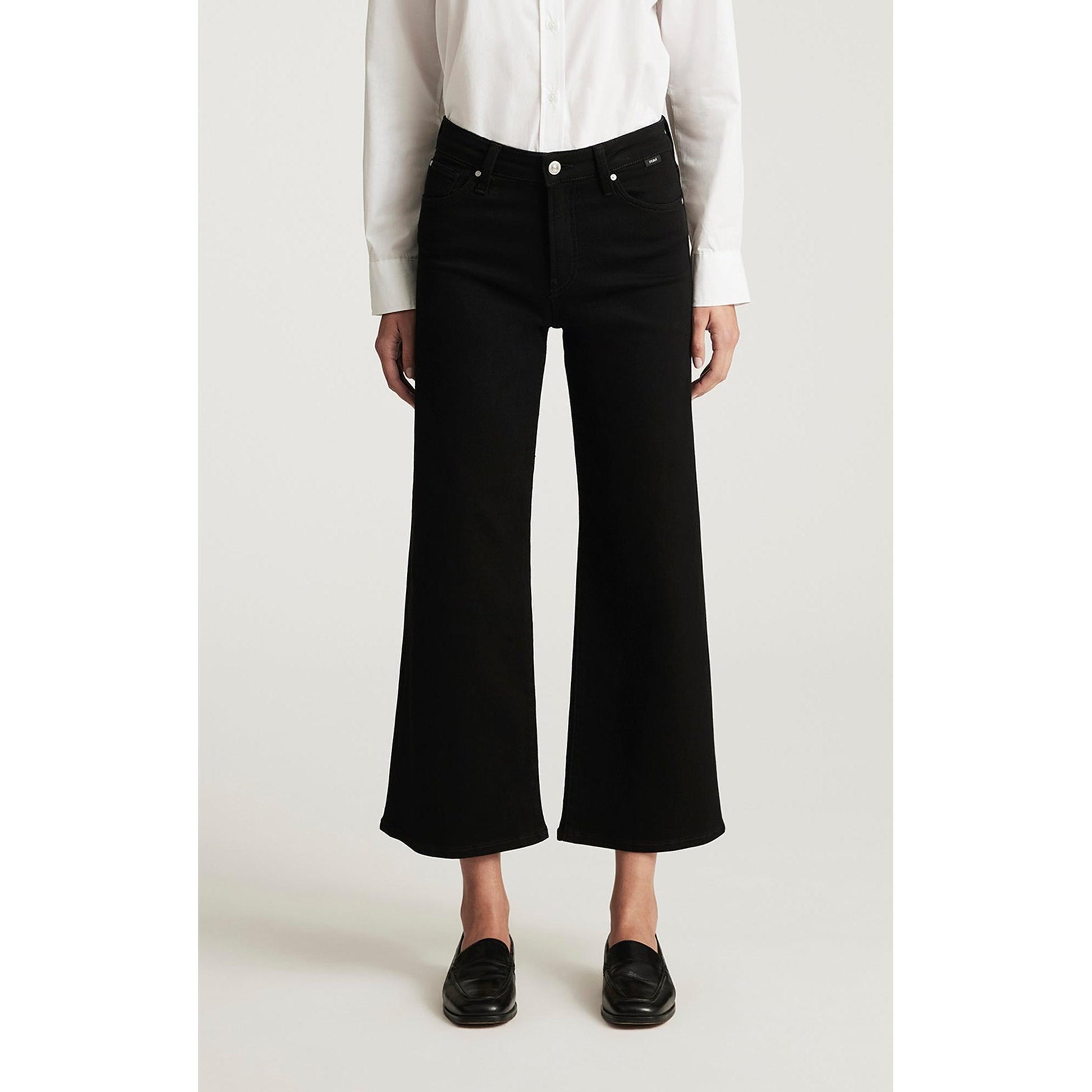 PALOMA MID RISE BLACK FLEX BLUE-LADIES PANTS-MAVI-JB Evans Fashions & Footwear