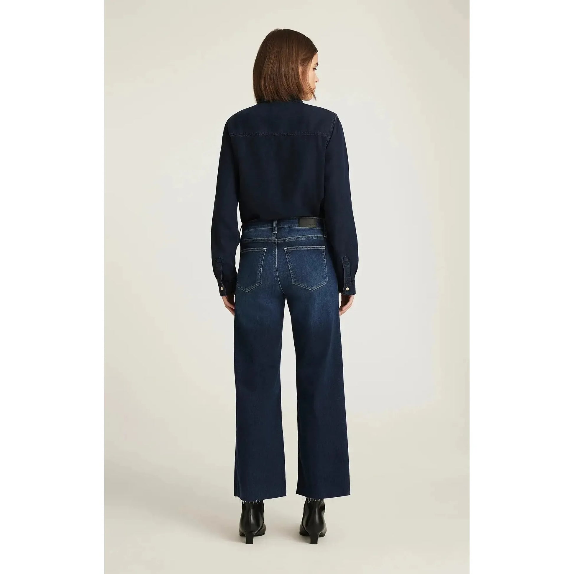 PALOMA MID RISE DARK BLUE FEATHER LUXE-LADIES DENIM-MAVI-JB Evans Fashions & Footwear